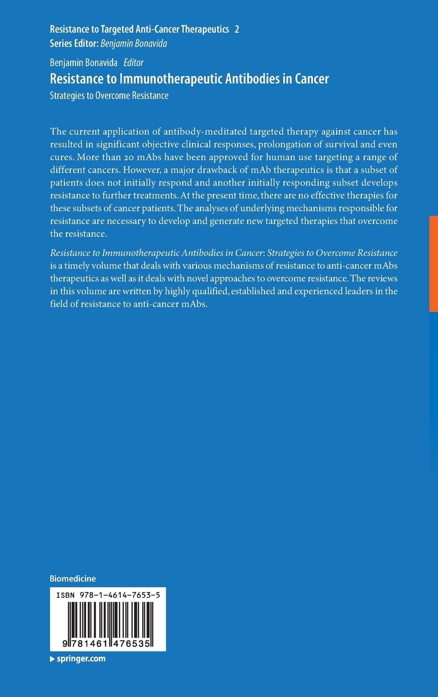 Rückseitencover Resistance to Immunotherapeutic Antibodies in Cancer
