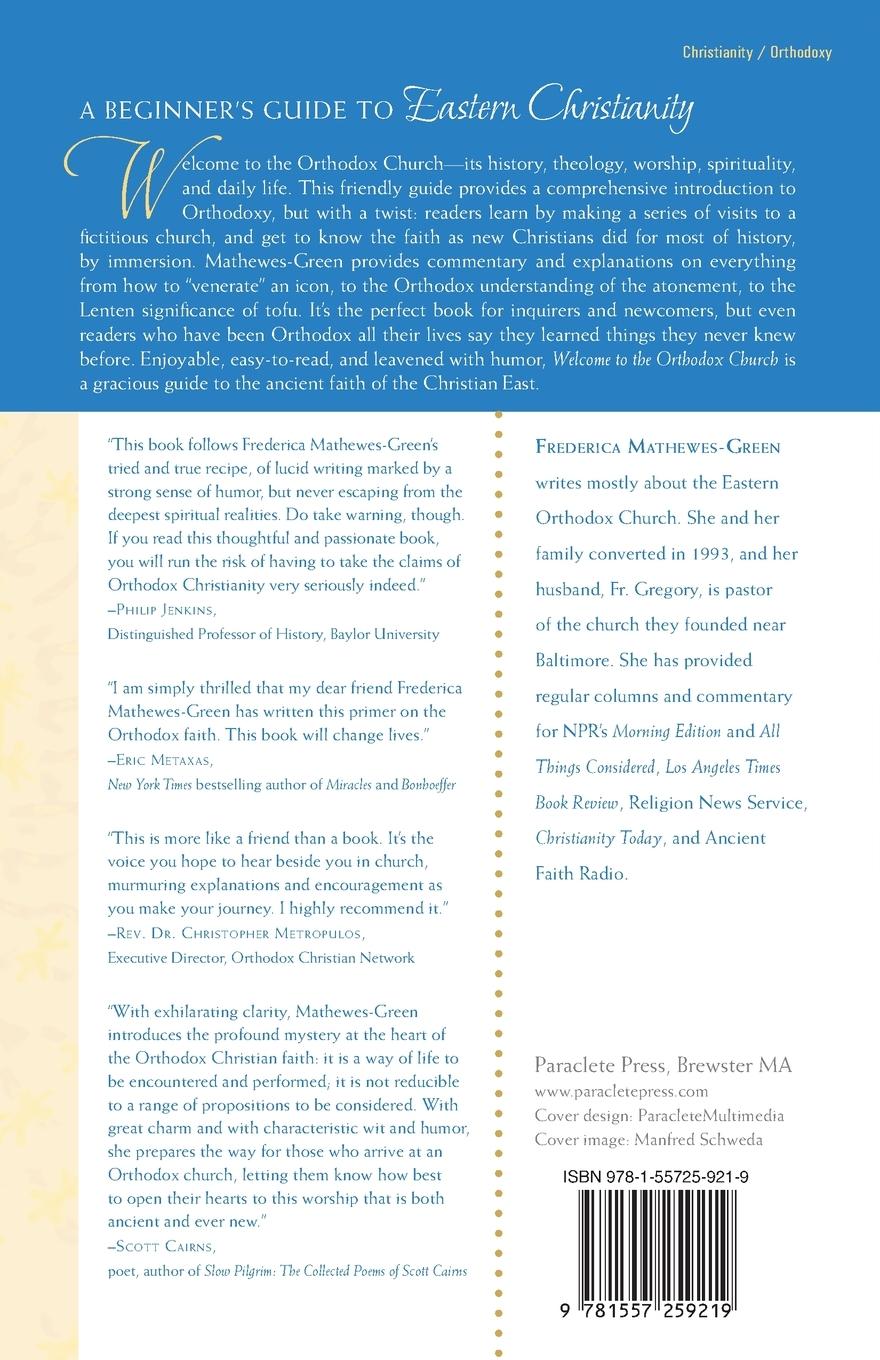 Rückseitencover Welcome to the Orthodox Church