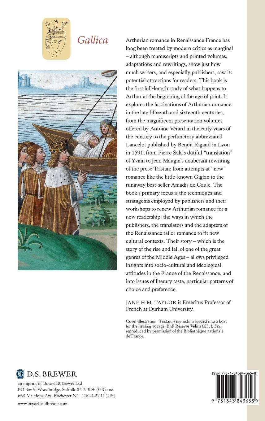 Rückseitencover Rewriting Arthurian Romance in Renaissance France