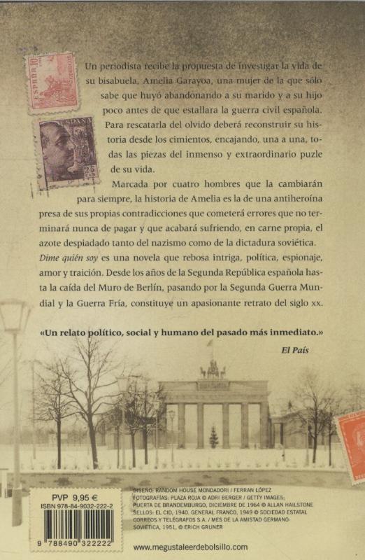 Rückseitencover Dime quién soy