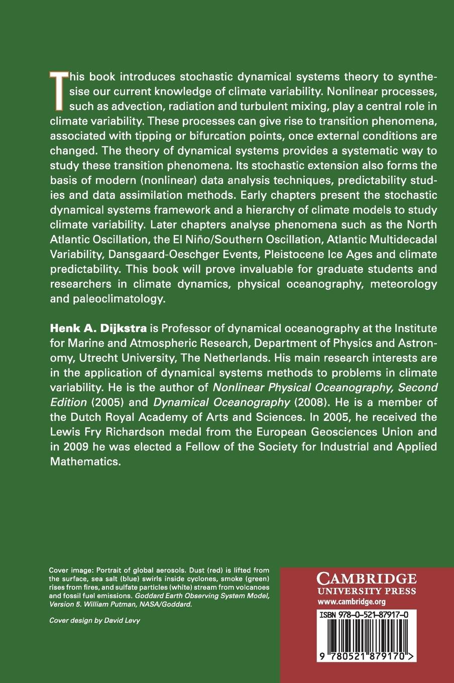 Rückseitencover Nonlinear Climate Dynamics