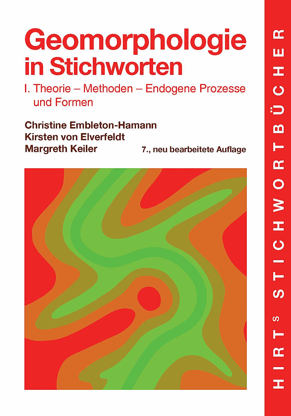 Vorderes Coverbild Geomorphologie in Stichworten I