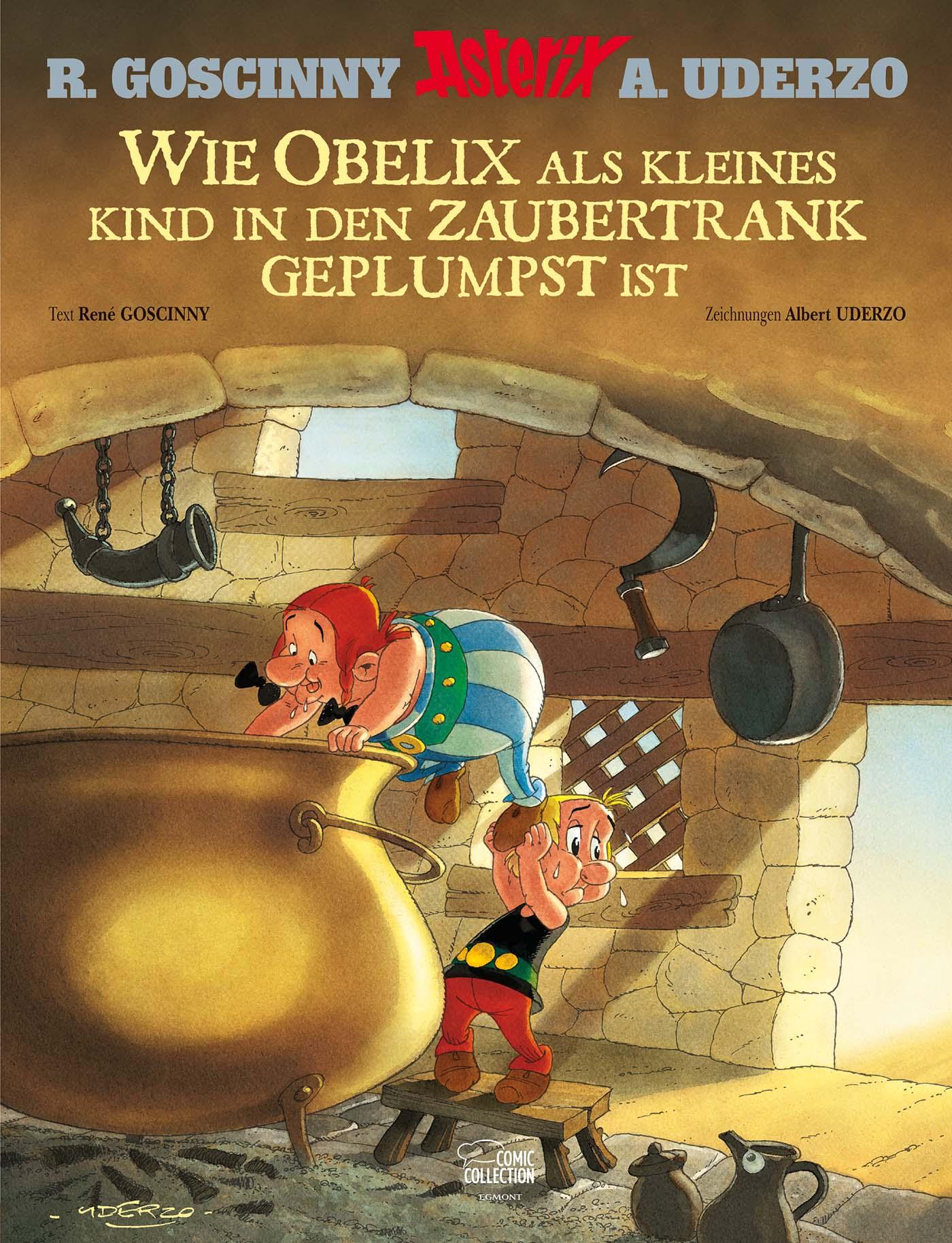 Vorderes Coverbild Asterix: Wie Obelix als kleines Kind in den Zaubertrank geplumpst ist