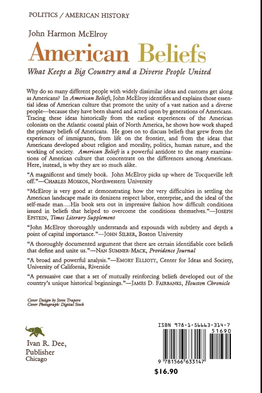 Rückseitencover American Beliefs