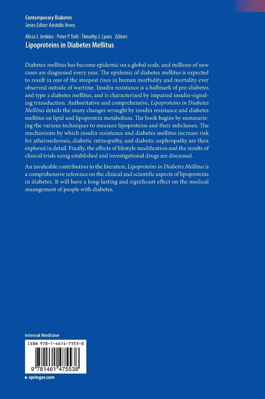 Rückseitencover Lipoproteins in Diabetes Mellitus