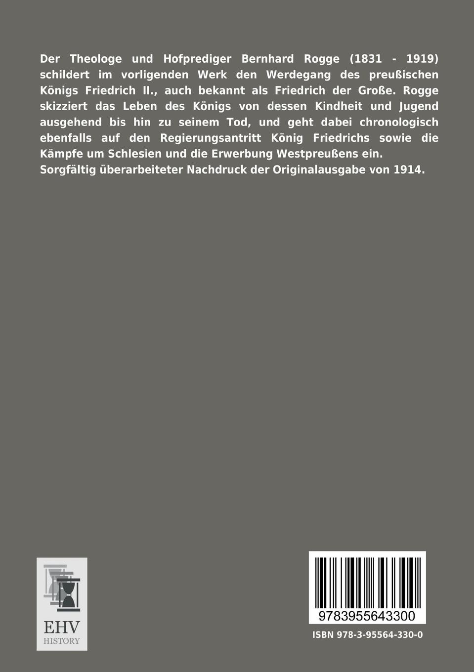 Rückseitencover Der große Preußenkönig