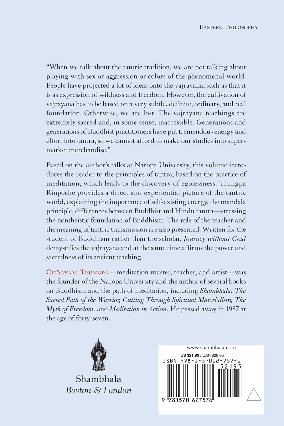 Rückseitencover Journey Without Goal