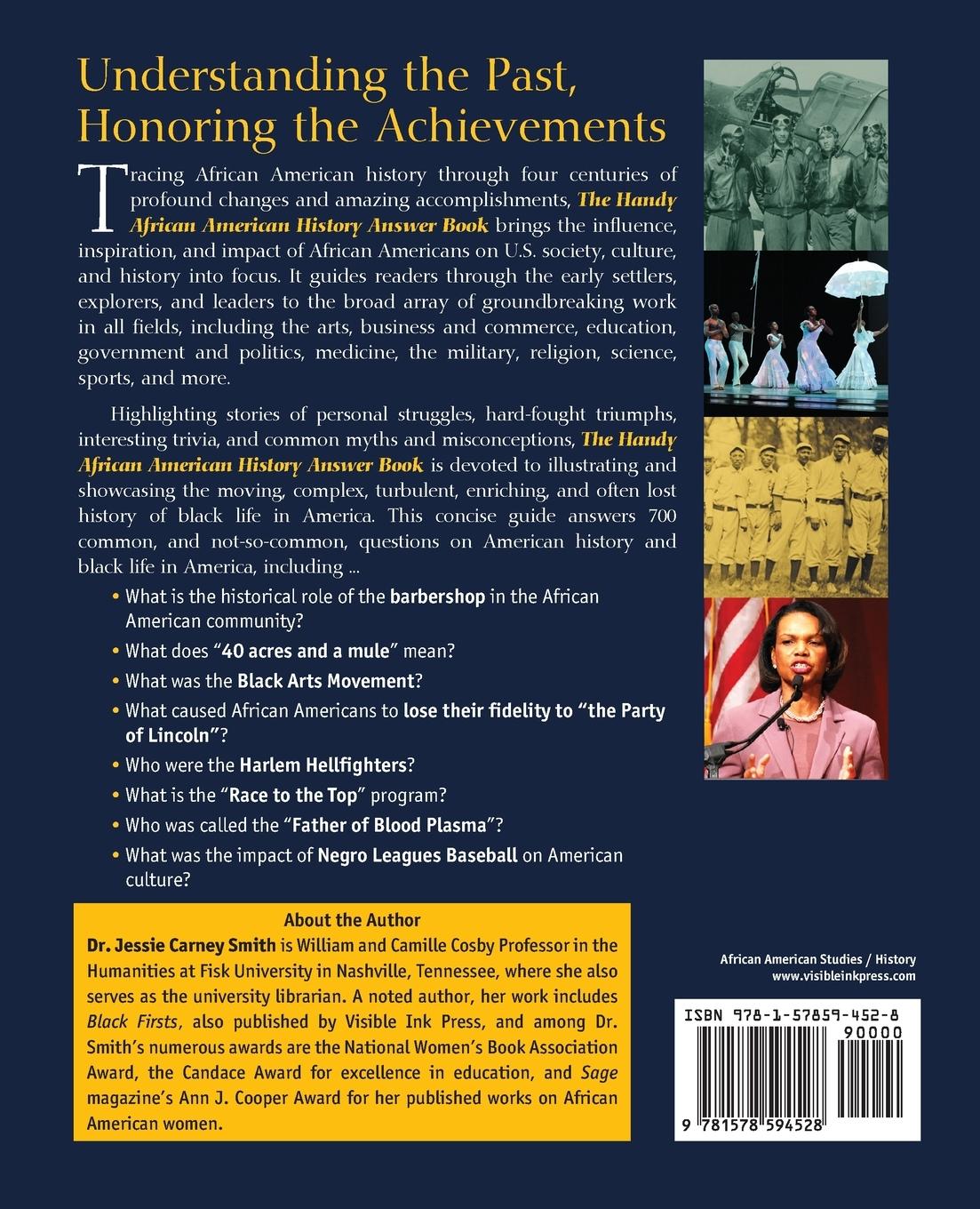 Rückseitencover The Handy African American History Answer Book