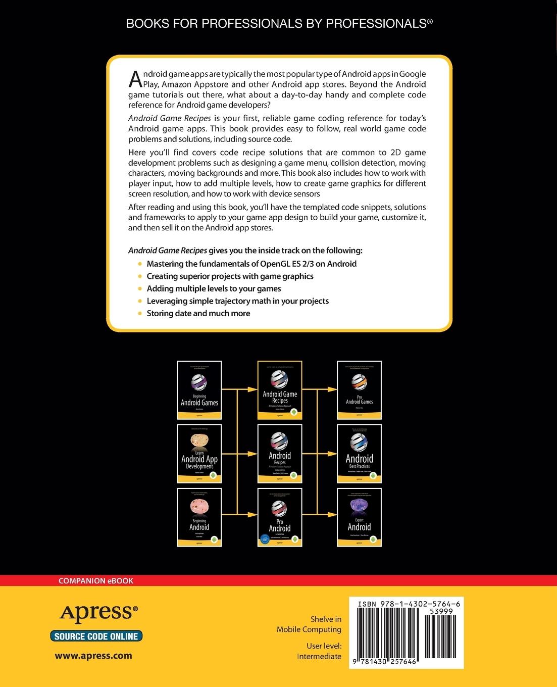 Rückseitencover Android Game Recipes