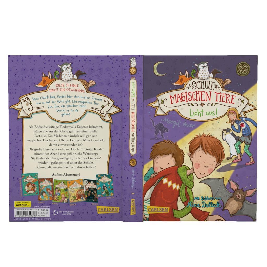 Beispielinhalt (Bild) Die Schule der magischen Tiere 03: Licht aus!