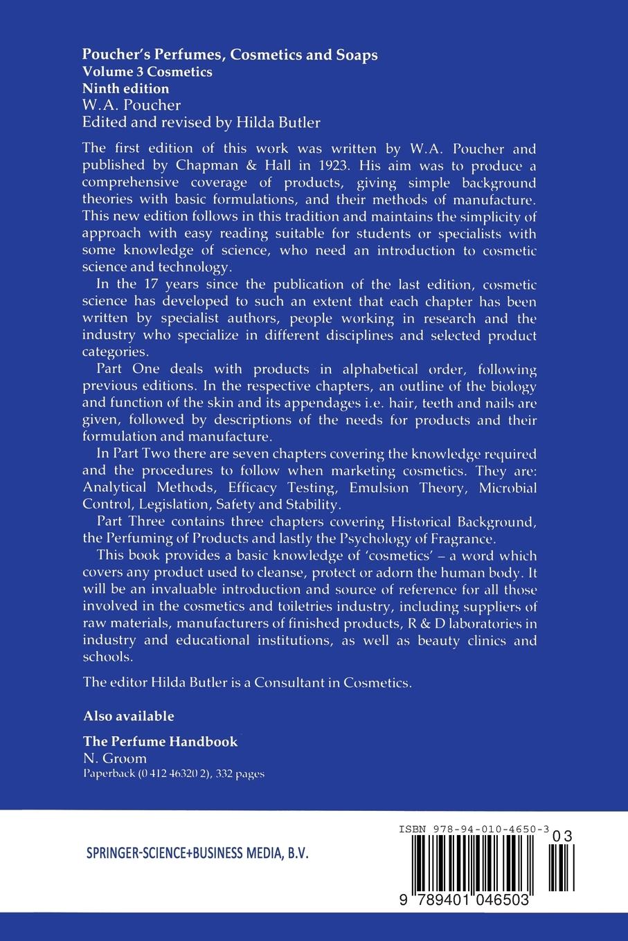 Rückseitencover Poucher's Perfumes, Cosmetics and Soaps