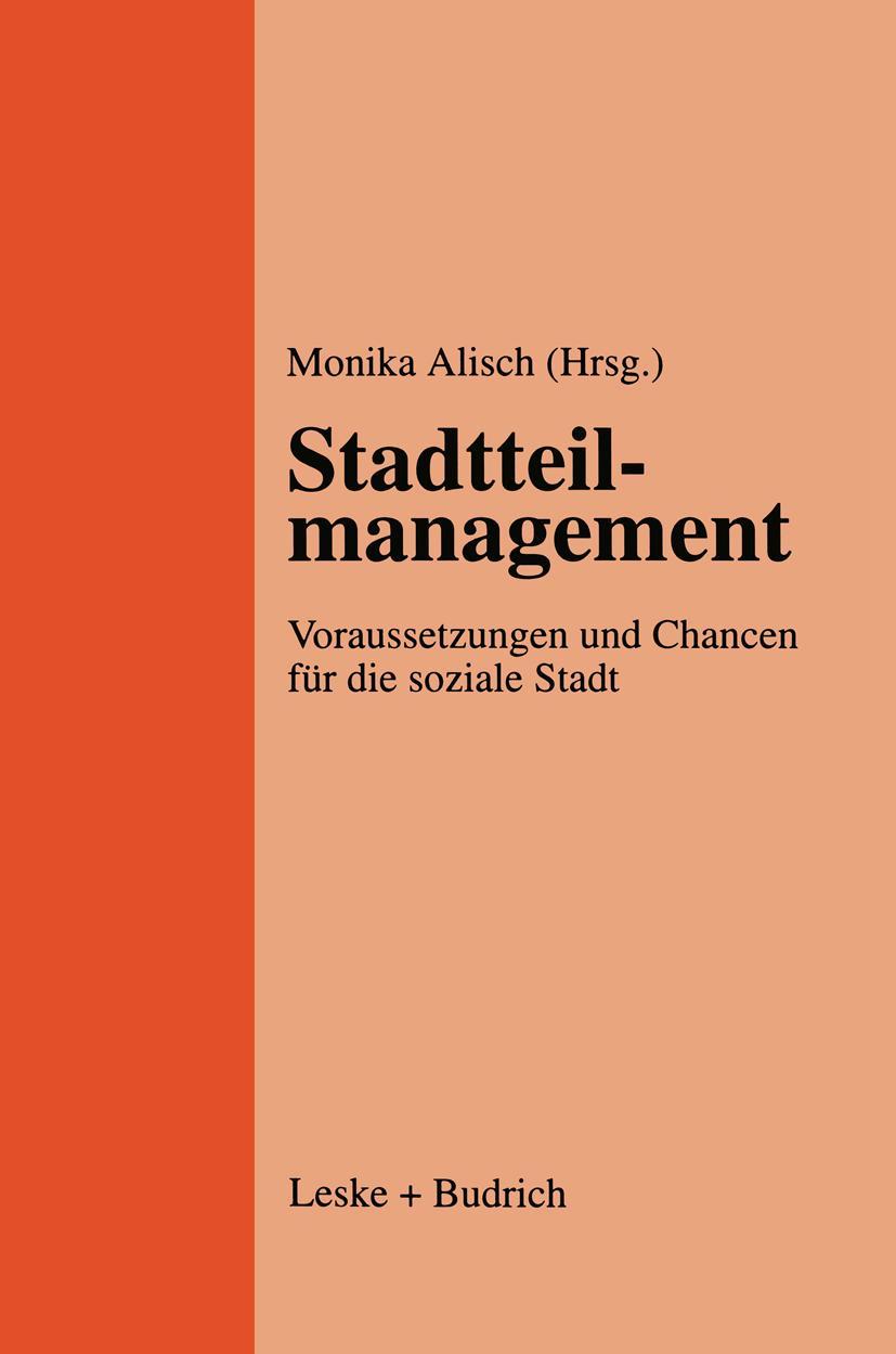 Vorderes Coverbild Stadtteilmanagement