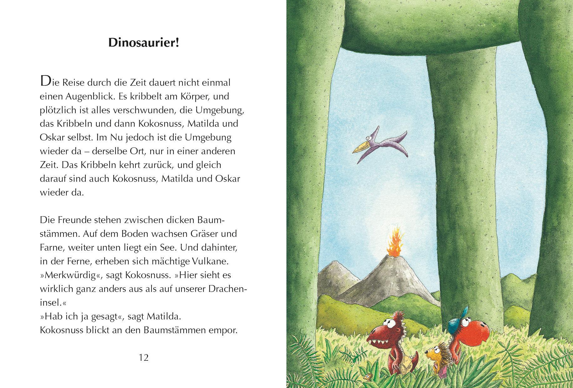 Beispielinhalt (Bild) Der kleine Drache Kokosnuss 20 bei den Dinosauriern