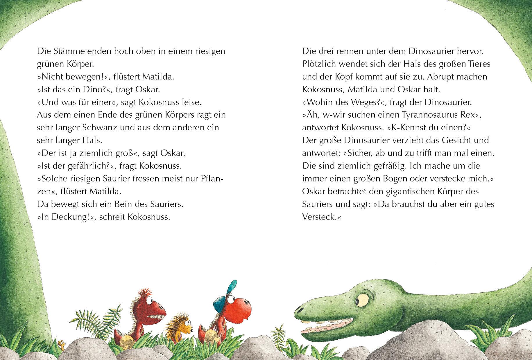 Beispielinhalt (Bild) Der kleine Drache Kokosnuss 20 bei den Dinosauriern