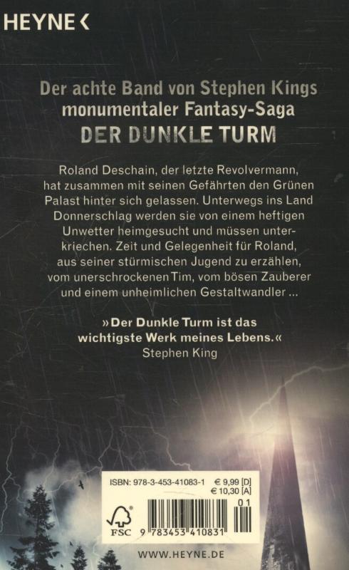 Rückseitencover Der dunkle Turm 8: Wind
