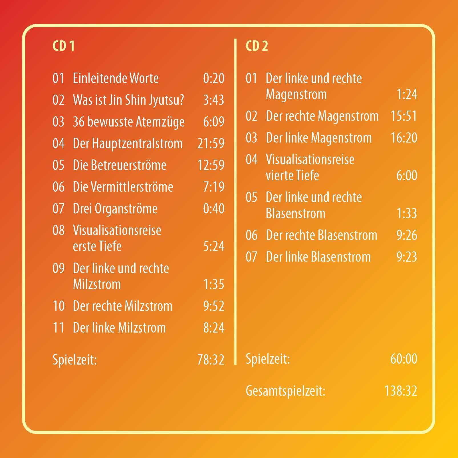 Beispielinhalt (Bild) Jin Shin Jyutsu CD