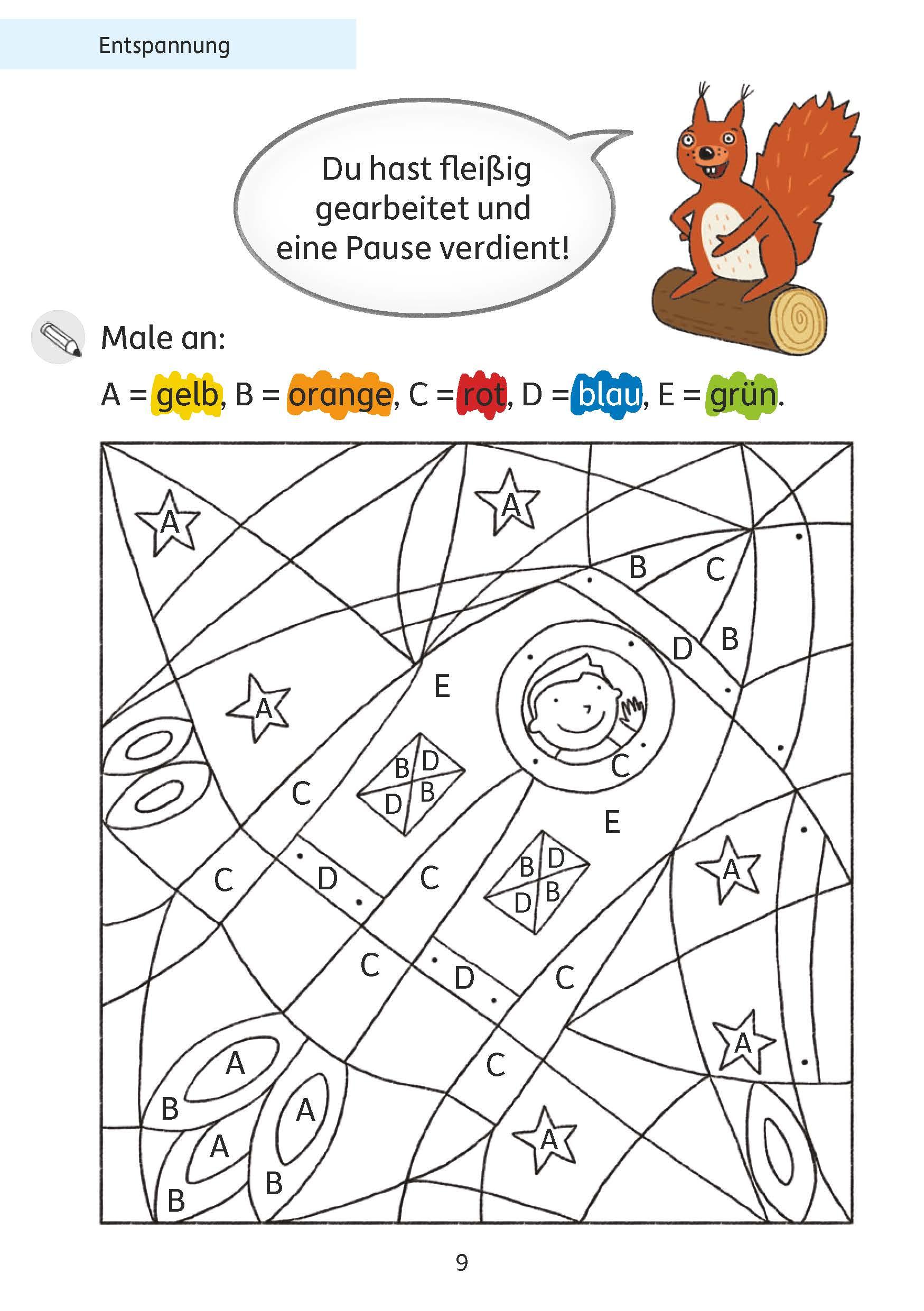 Beispielinhalt (Bild) Rechtschreiben 1. Klasse