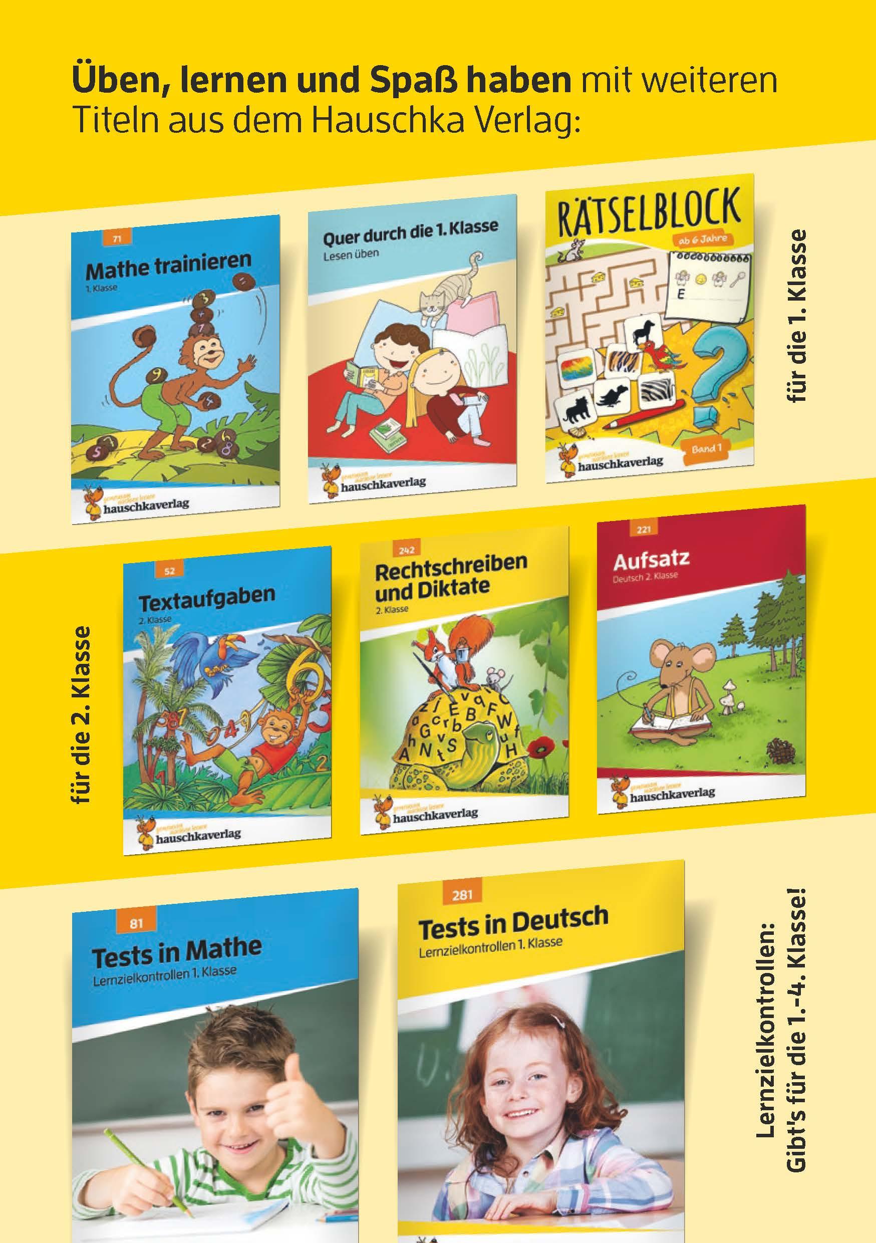 Beispielinhalt (Bild) Rechtschreiben 1. Klasse