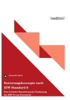 Vorderes Coverbild Sanierungskonzepte nach IDW Standard 6