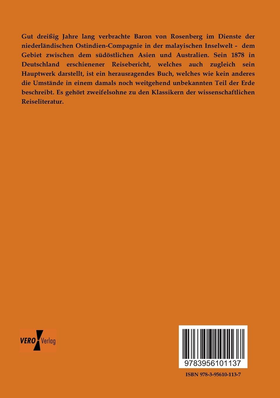 Rückseitencover Der Malayische Archipel