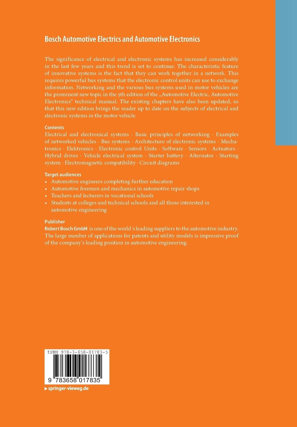 Rückseitencover Bosch Automotive Electrics and Automotive Electronics