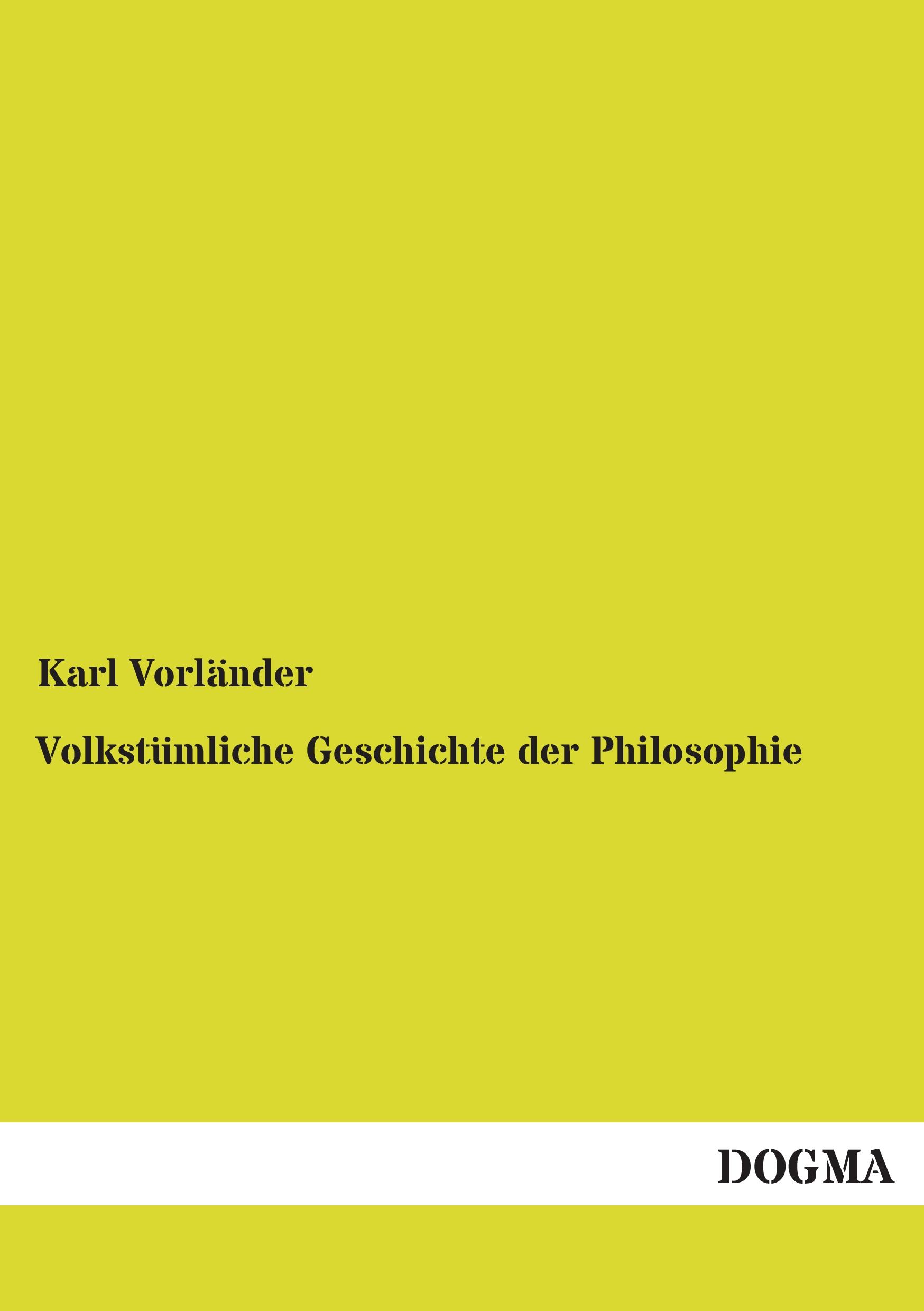 Vorderes Coverbild Volkstümliche Geschichte der Philosophie