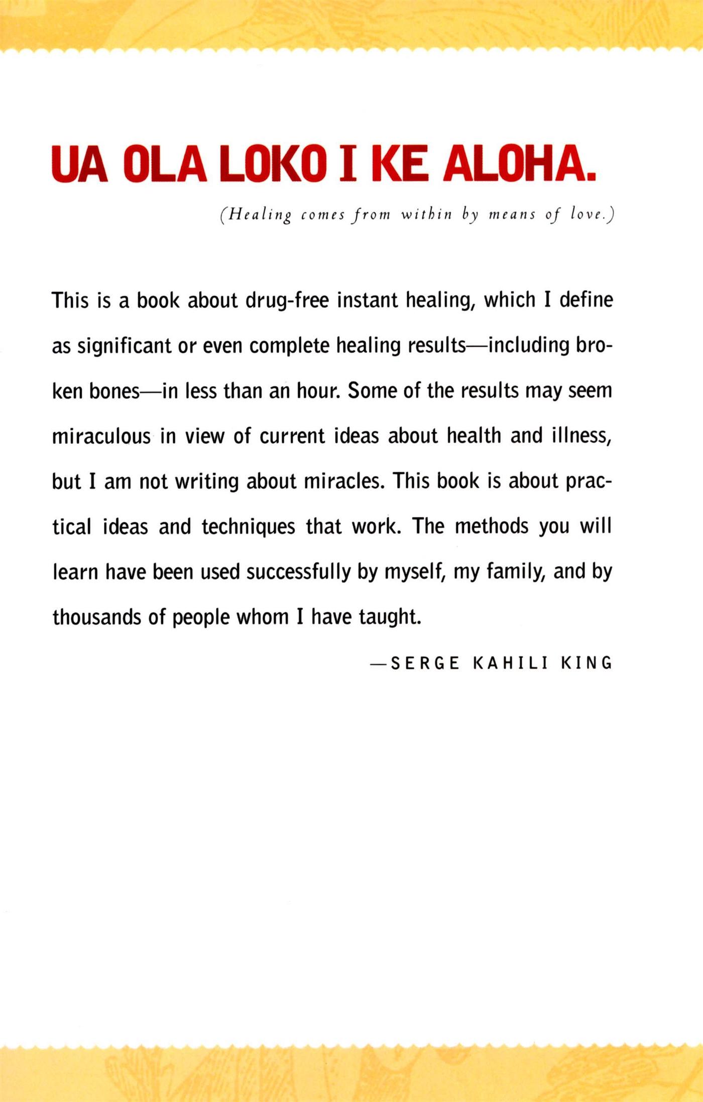 Rückseitencover Instant Healing