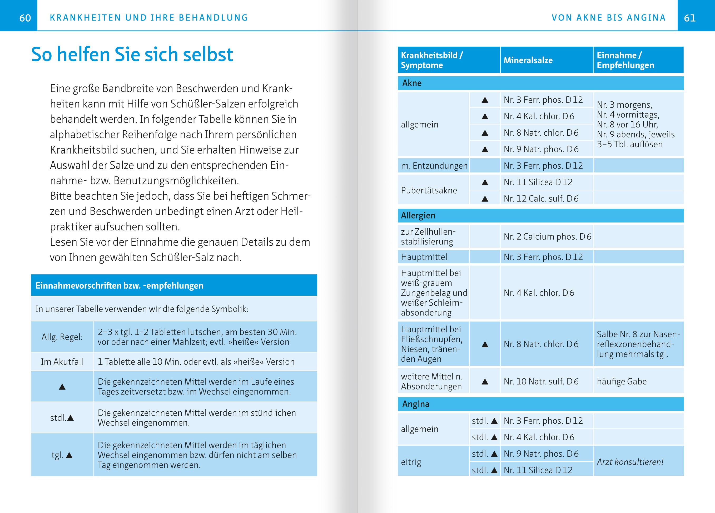 Beispielinhalt (Bild) Die 12 Salze des Lebens. Biochemie nach Dr. Schüßler