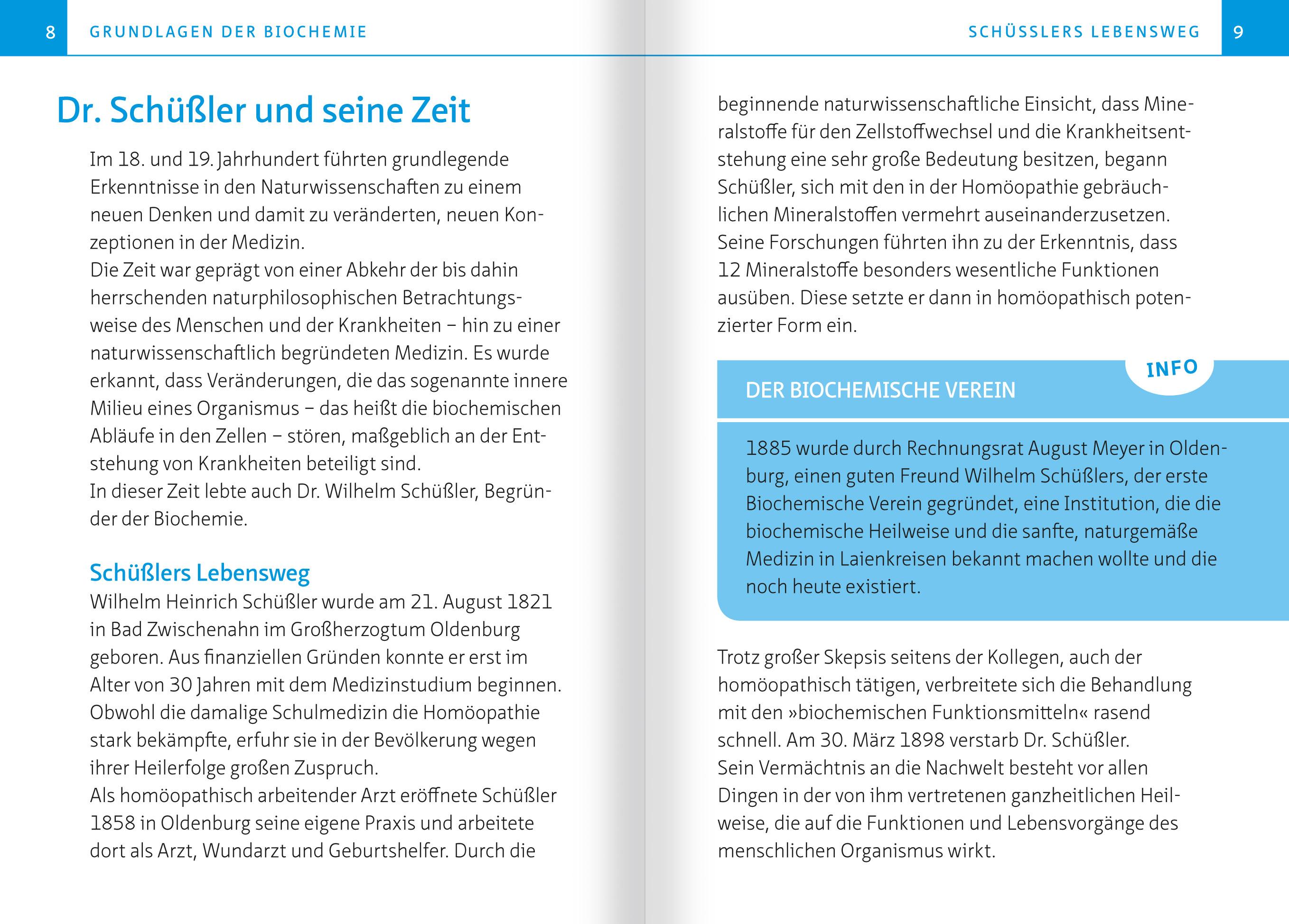 Beispielinhalt (Bild) Die 12 Salze des Lebens. Biochemie nach Dr. Schüßler