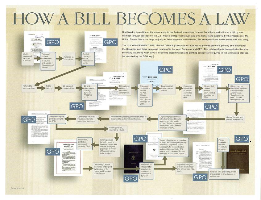 Vorderes Coverbild How a Bill Becomes a Law Poster