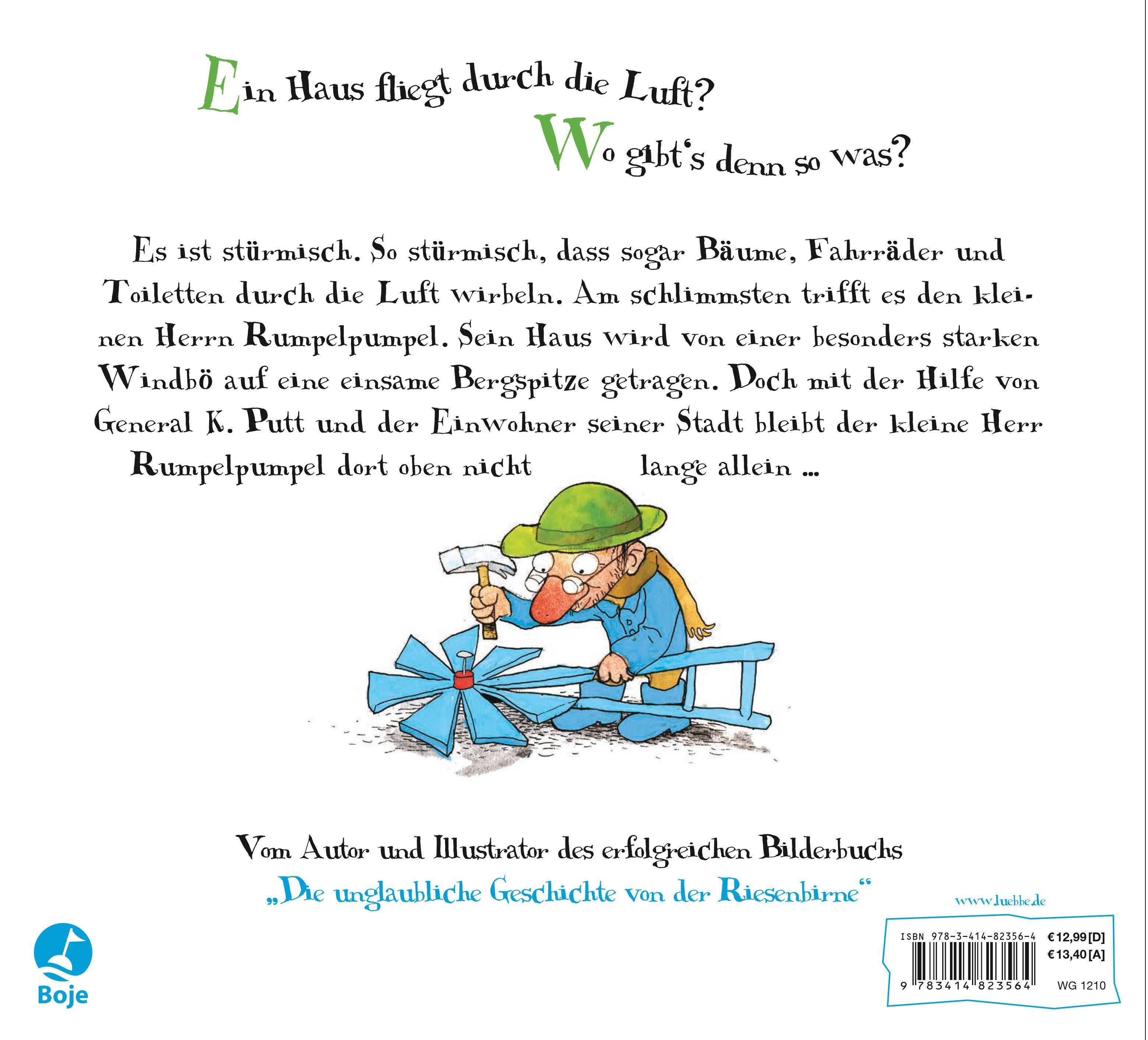 Beispielinhalt (Bild) Herr Rumpelpumpel fliegt weg