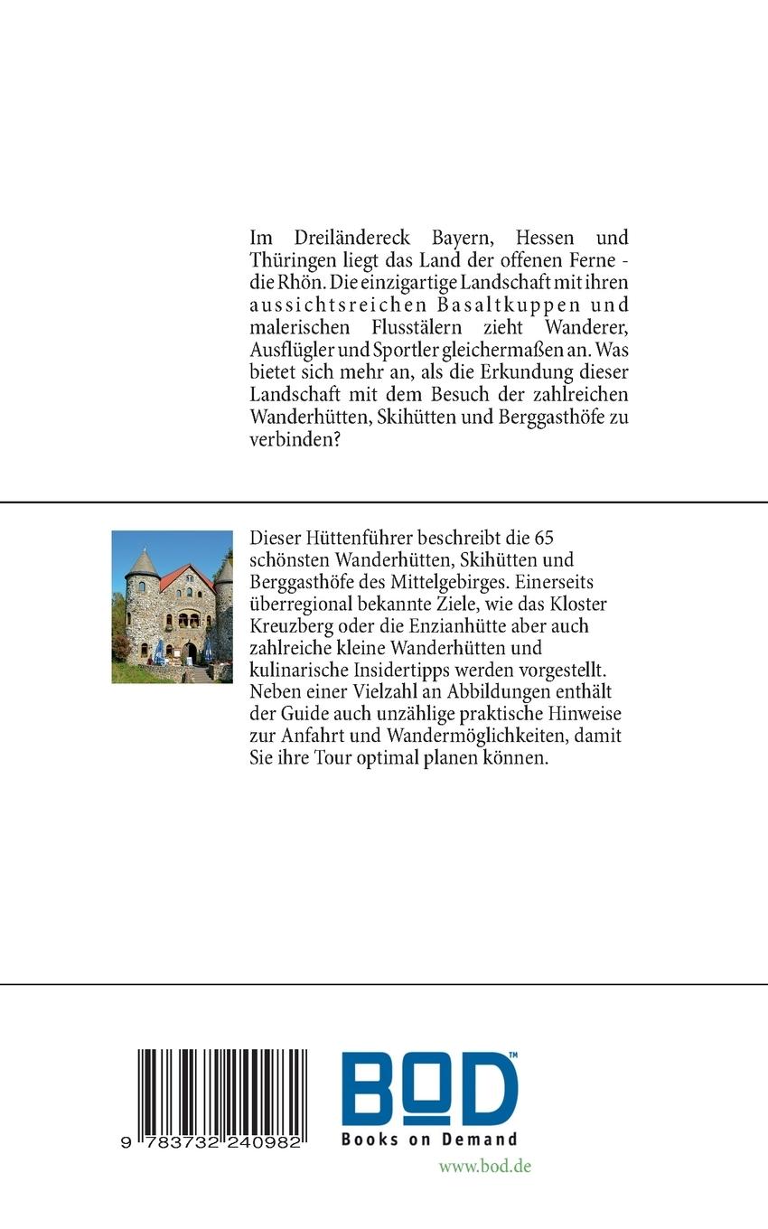 Rückseitencover Hüttenführer Rhön