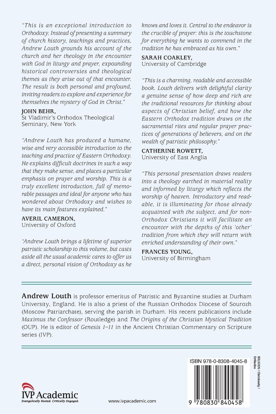 Rückseitencover Introducing Eastern Orthodox Theology