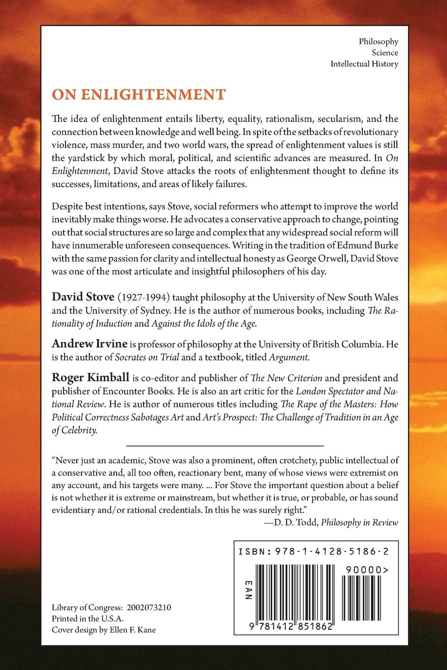 Rückseitencover On Enlightenment