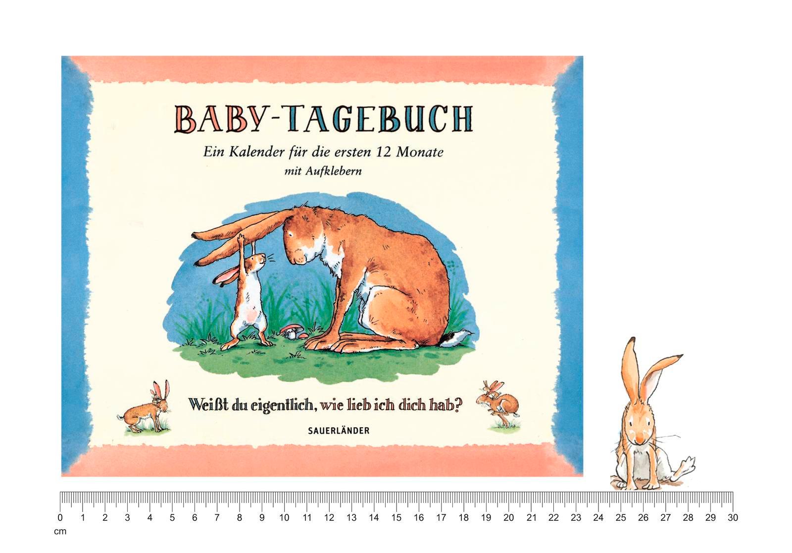 Beispielinhalt (Bild) Baby-Tagebuch. Weißt du eigentlich, wie lieb ich dich hab?