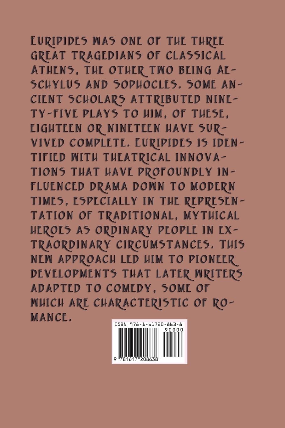 Rückseitencover The Bacchae