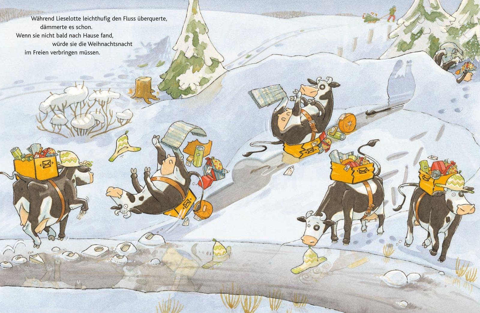 Beispielinhalt (Bild) Lieselotte im Schnee