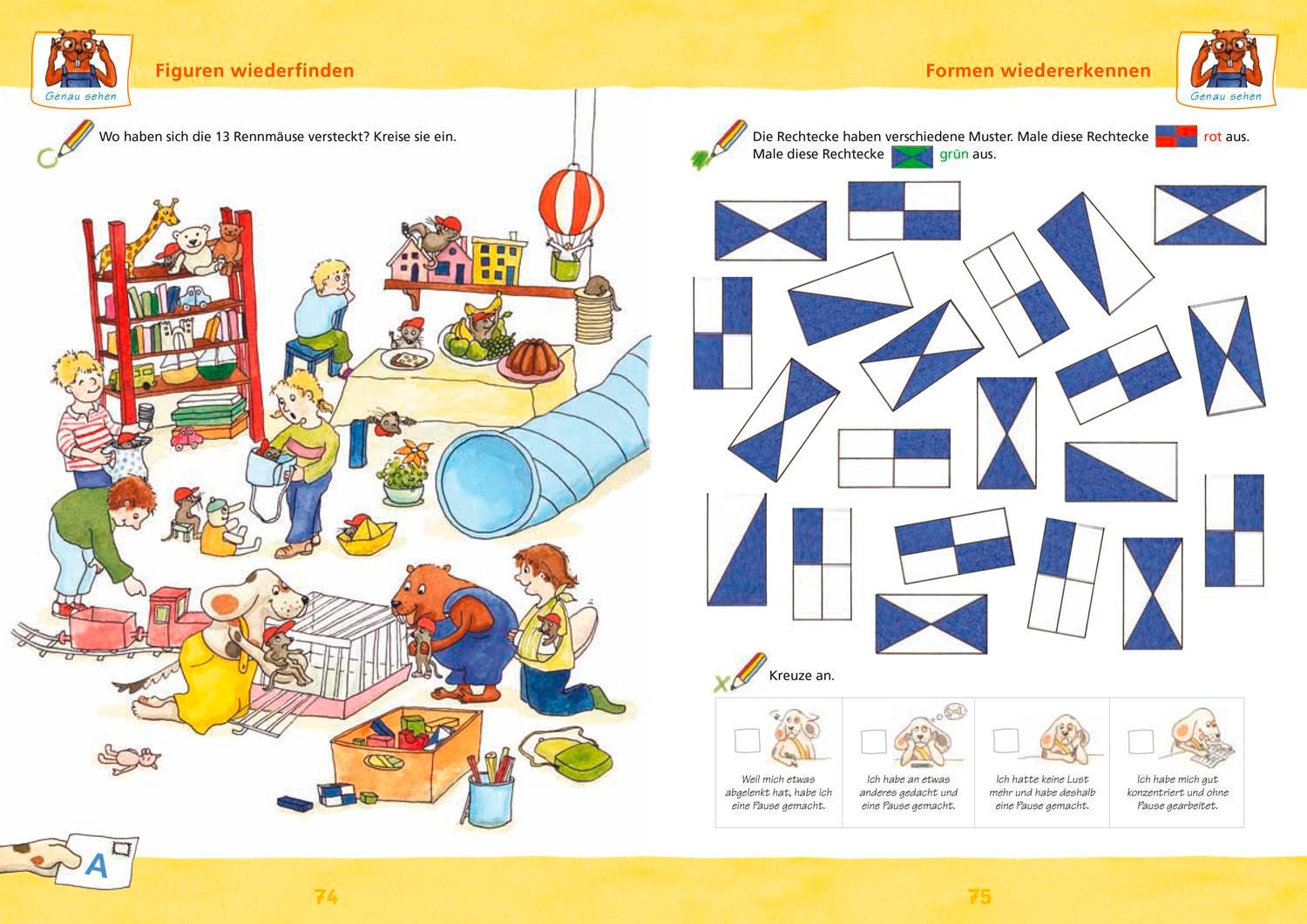 Beispielinhalt (Bild) Das große Vorschulbuch