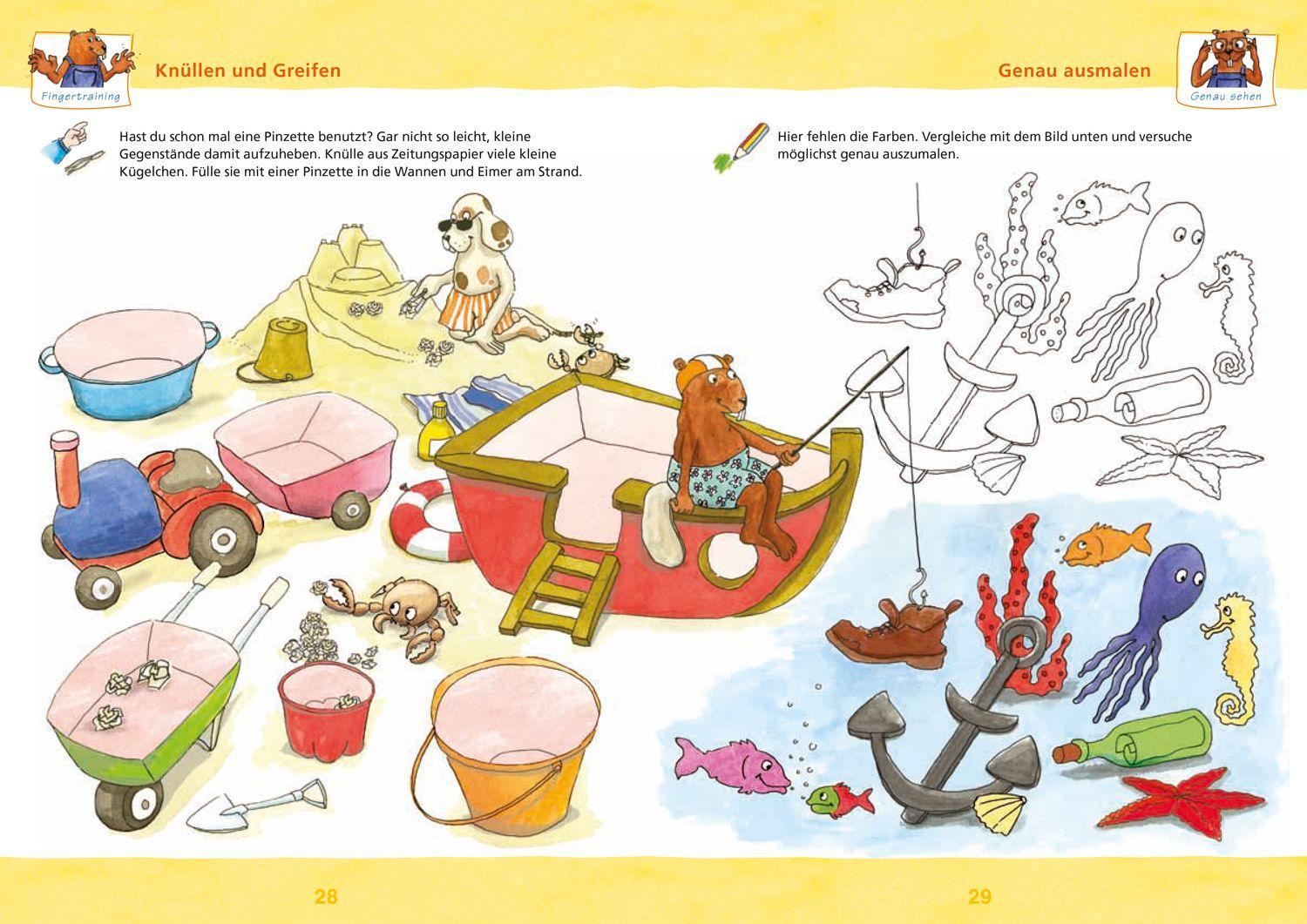 Beispielinhalt (Bild) Das große Vorschulbuch