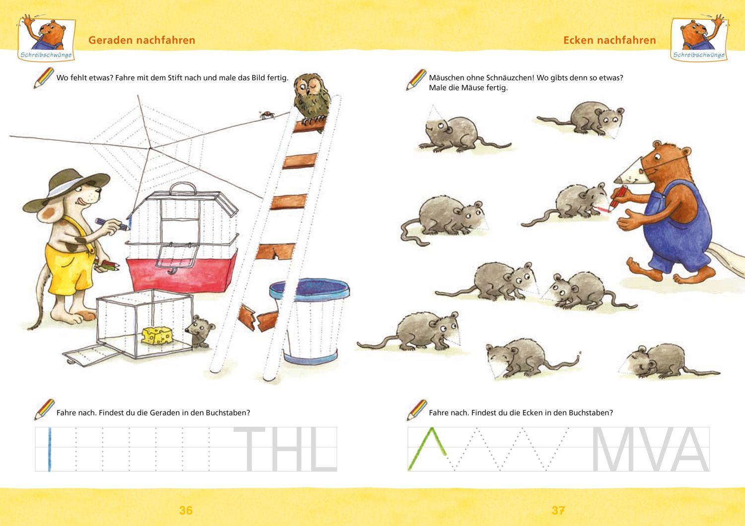 Beispielinhalt (Bild) Das große Vorschulbuch