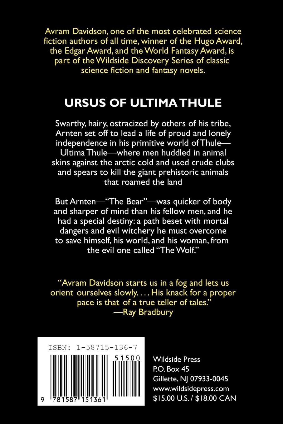 Rückseitencover Ursus of Ultima Thule