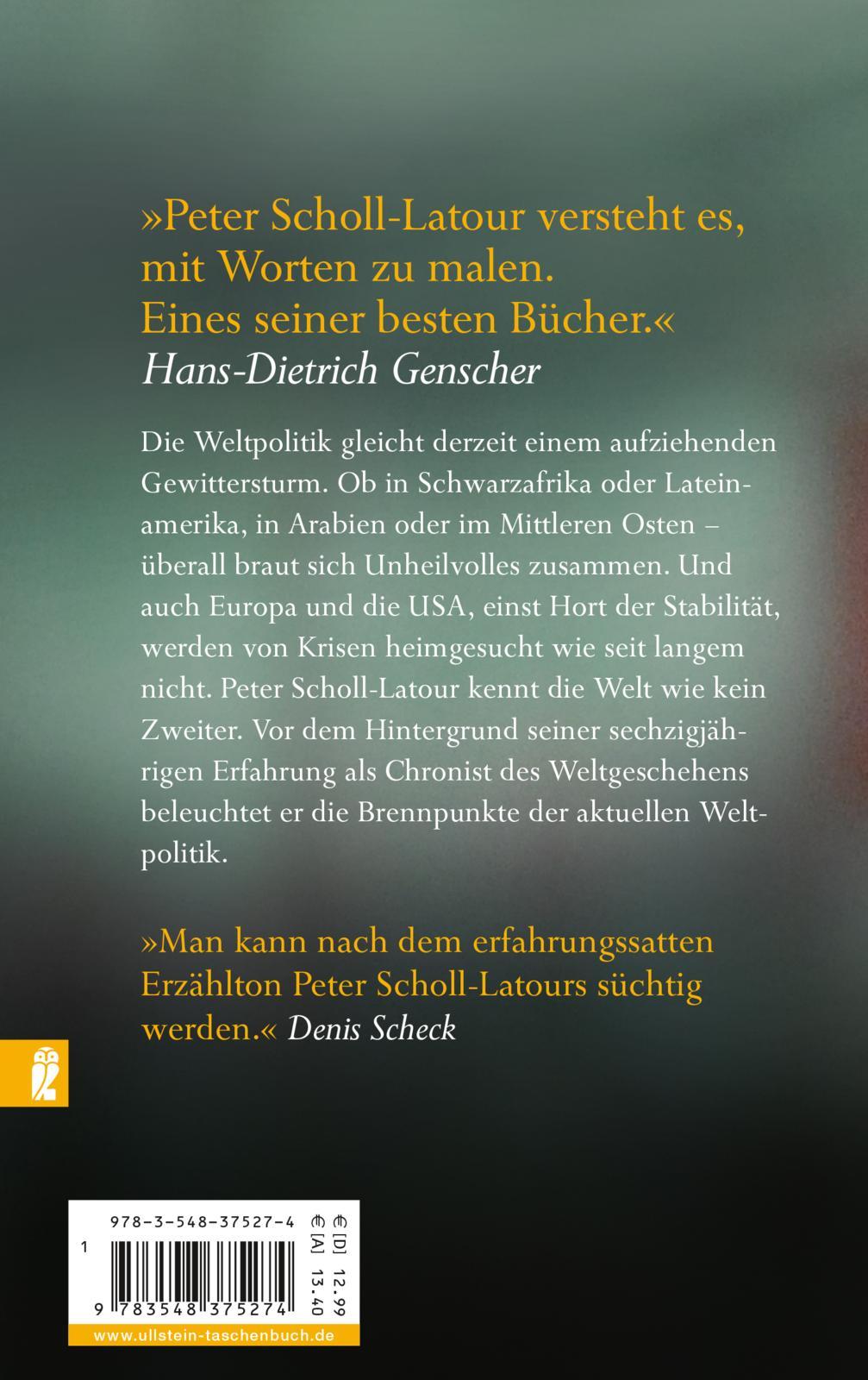 Rückseitencover Die Welt aus den Fugen