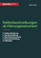 Vorderes Coverbild Stellenbeschreibung als Führungsinstrument