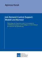 Vorderes Coverbild Job-Demand-Control-Support-Modell und Burnout