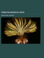 Vorderes Coverbild Three Philosophical Poets; Lucretius, Dante, and Goethe