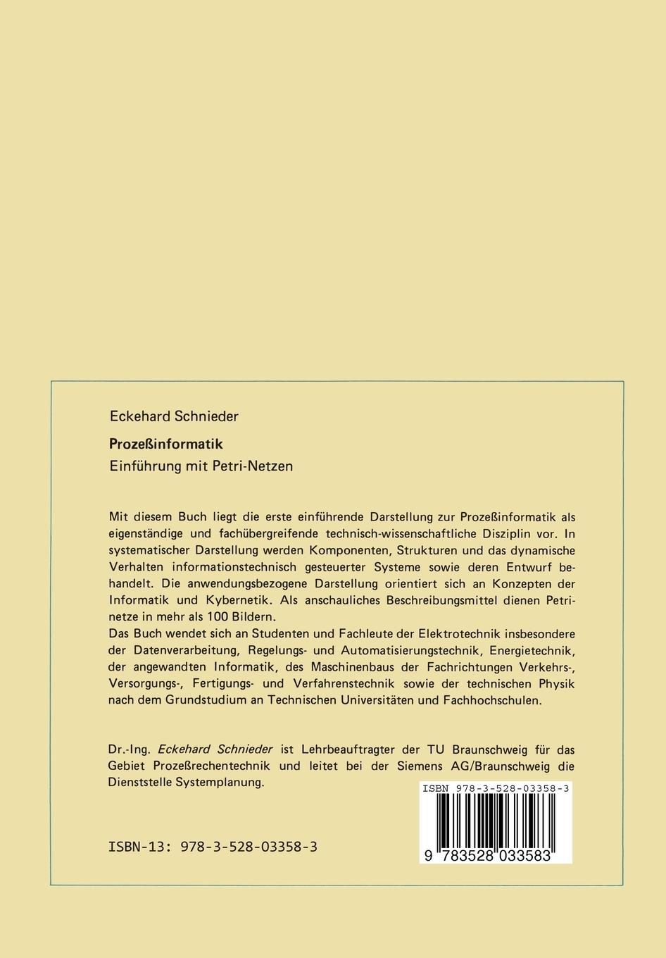 Rückseitencover Prozeßinformatik