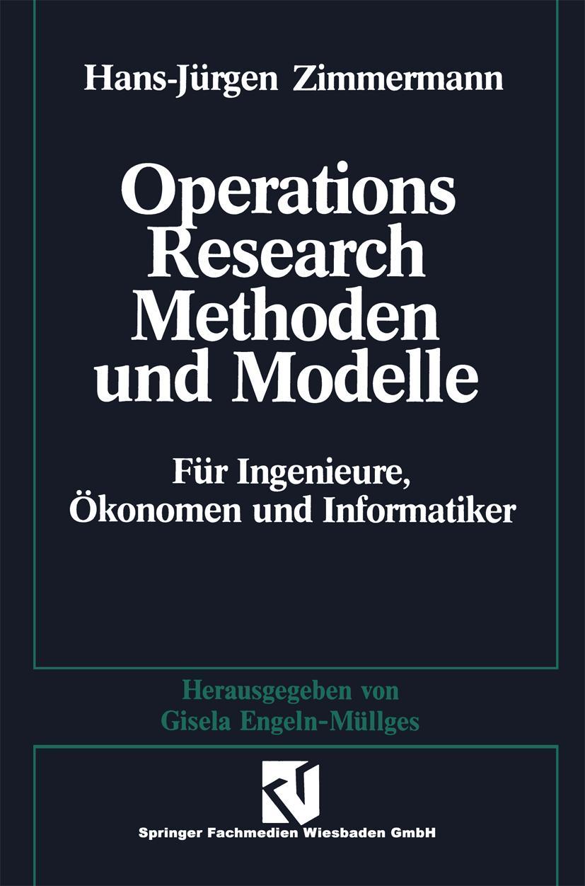 Vorderes Coverbild Methoden und Modelle des Operations Research