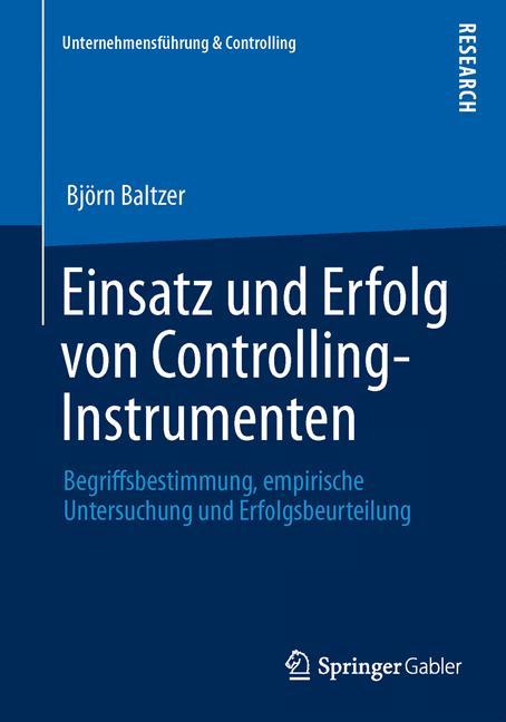 Vorderes Coverbild Einsatz und Erfolg von Controlling-Instrumenten