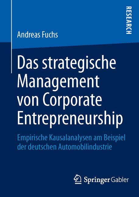 Vorderes Coverbild Das strategische Management von Corporate Entrepreneurship