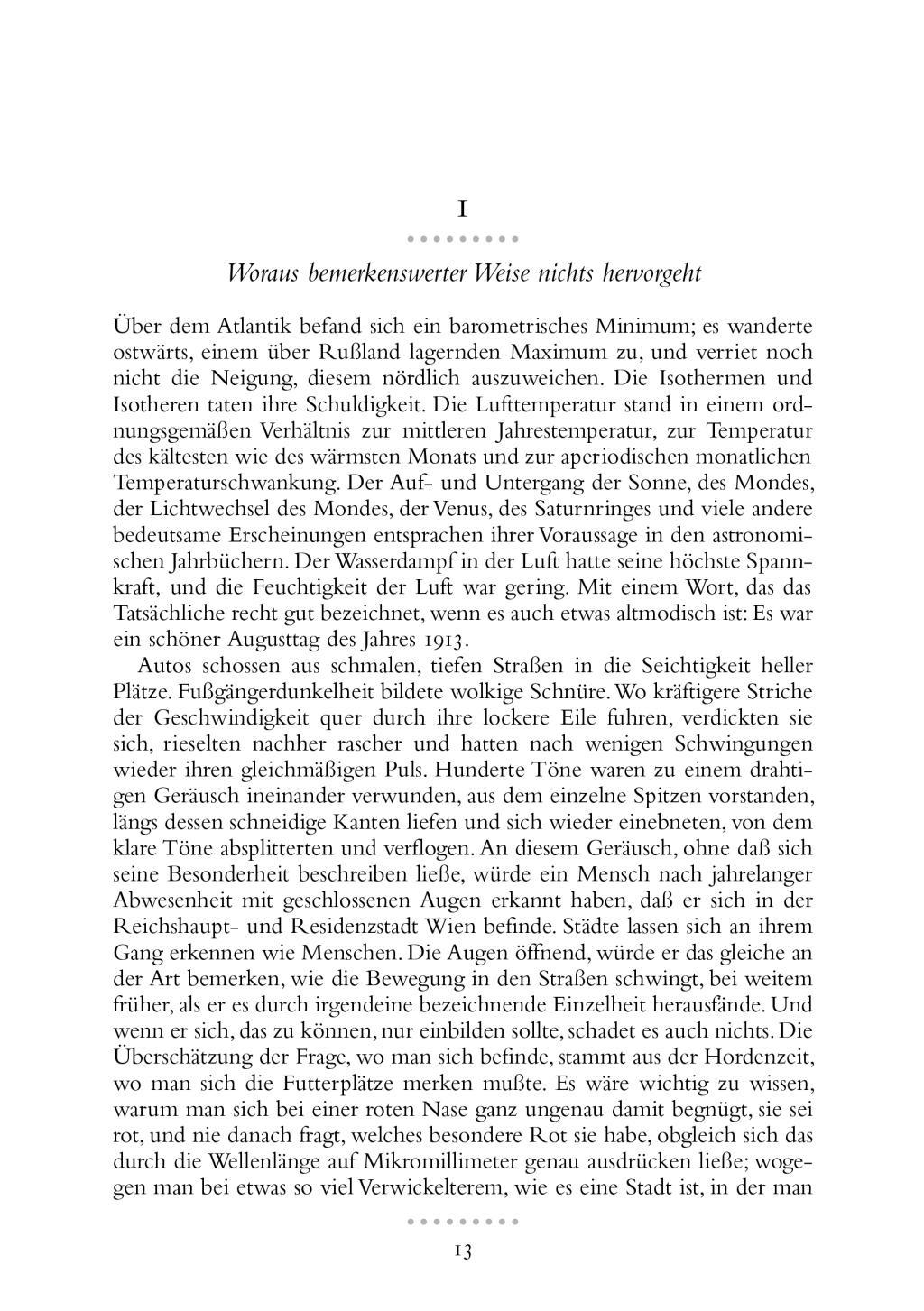 Beispielinhalt (Bild) Der Mann ohne Eigenschaften